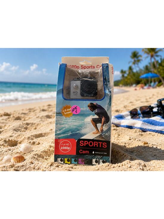 Unbranded Other - 1080P Sports Action Camera Waterproof 30M Wide Angle 2” LCD Open Box
